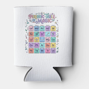Unicorn Periodic Table of Magic Trendy Cute Gift D Can Cooler