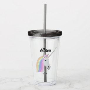 Unicorn Personalised Acrylic Tumbler