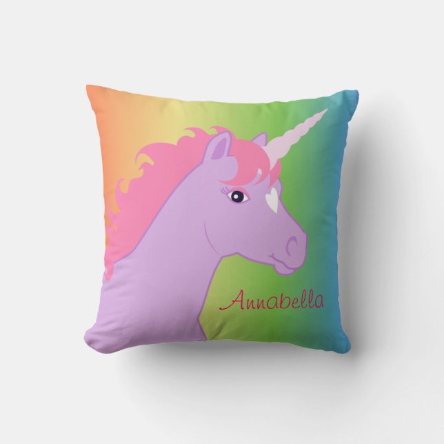 Unicorn Personalised Cushion (Front)