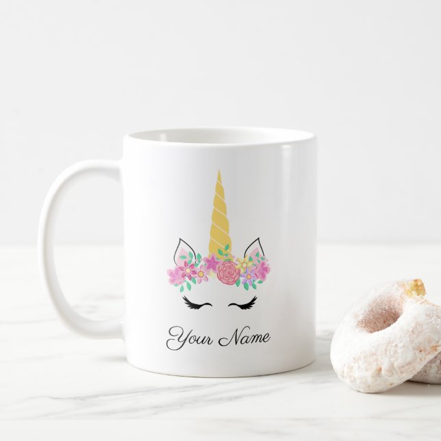Unicorn Personalised Mug (With Donut)