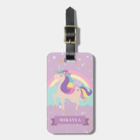 Unicorn Personalized Monogram Bag/Luggage Tag