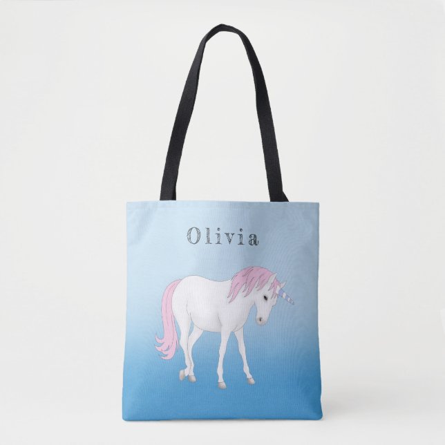 Unicorn Personalized Tote Bag (Front)