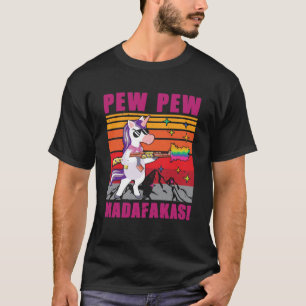 Unicorn Pew Pew Madafakas  Vintage Unicorn T-Shirt
