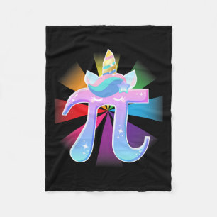 Unicorn Pi Day Math Nerd T Shirt Gifts For Men Wom Fleece Blanket