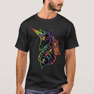 Unicorn Pieces Essential Autism Awareness Kindness T-Shirt