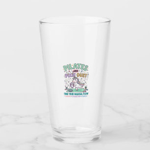 Unicorn Pilates and Pixie Dust Bold Typography T-S Glass