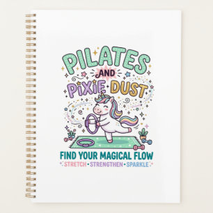 Unicorn Pilates and Pixie Dust Bold Typography T-S Planner