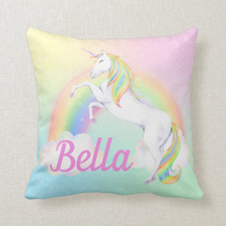 Unicorn Pillow with Name