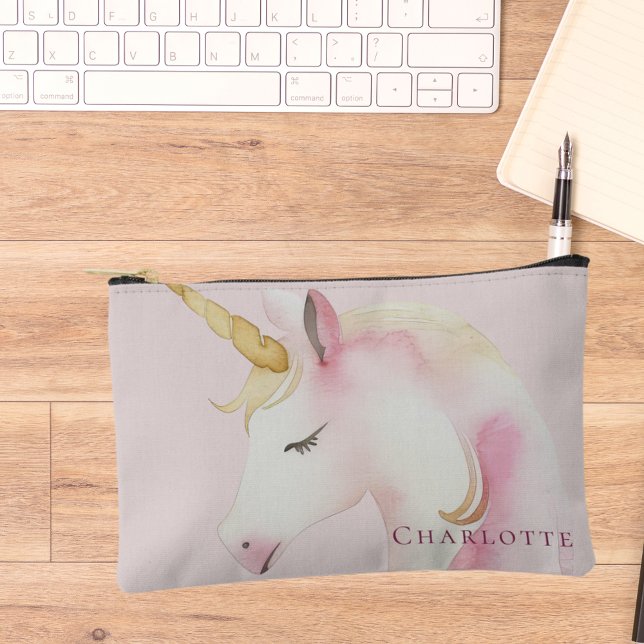 Unicorn pink girl accessory pouch (Creator Uploaded)