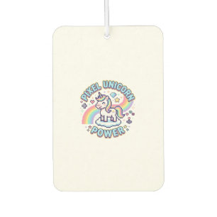 Unicorn Pixel Unicorn Power Graphic Design Product Car Air Freshener