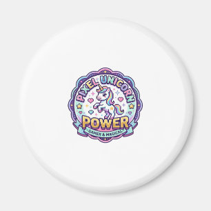 Unicorn Pixel Unicorn Power POD Ready Apparel Grap Magnet