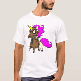 Unicorn Plague Doctor Sarcasm Gift T-Shirt