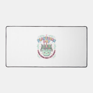 Unicorn Planticorn Pot Graphic Design Graphic Tee Desk Mat
