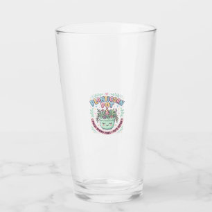 Unicorn Planticorn Pot Graphic Design Graphic Tee  Glass