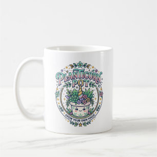 Unicorn Planticorn Pot POD Ready POD Artwork_1 Coffee Mug