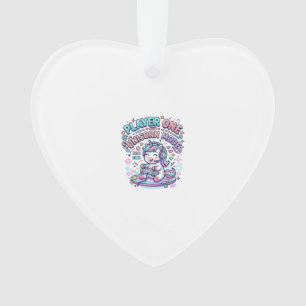 Unicorn Player One Unicorn Mode Retro Style Graphi Ornament