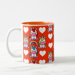 Unicorn Pony Home Decor Two-Tone Coffee Mug