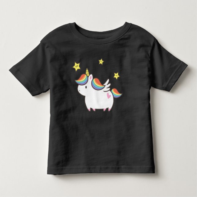 Unicorn Pony Toddler T-Shirt (Front)
