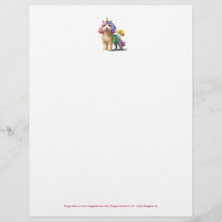 Unicorn Poodle Letter 