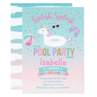 pool party invitation