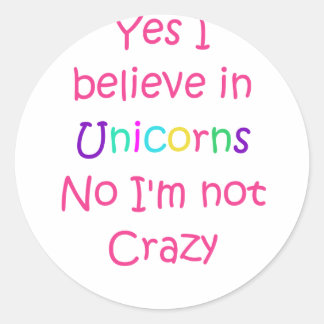 Unicorn Poop Classic Round Sticker