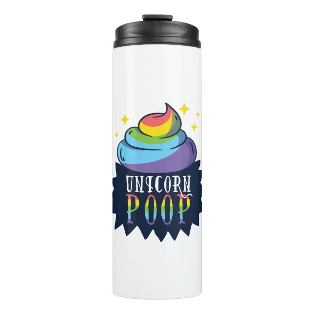 Unicorn Poop Thermal Tumbler (Front)