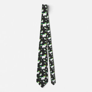 uniCORN PoPcorn cute funny pattern Tie