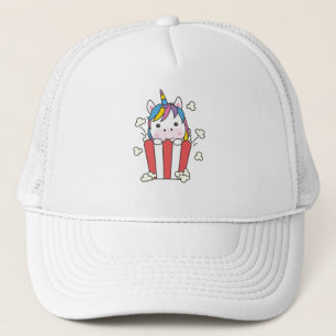 Unicorn Popcorn Whats Poppin Funny PopStar Trucker Hat