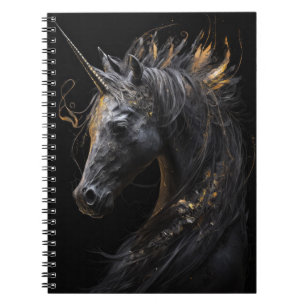 Unicorn Portrait Animal Fantasy Nature Wildlife  Notebook