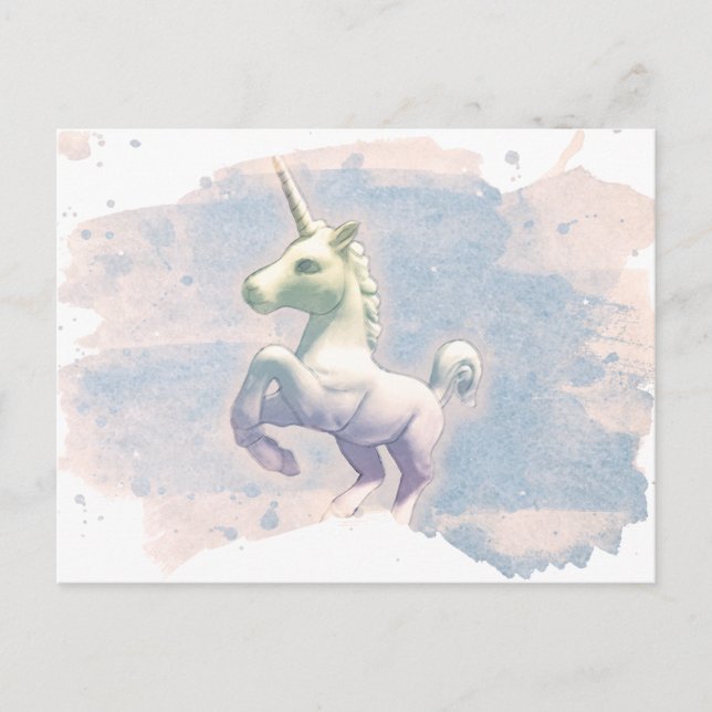 Unicorn Post Card (Moon Dreams) (Front)