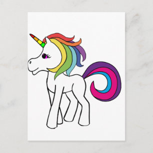 Unicorn Postcard