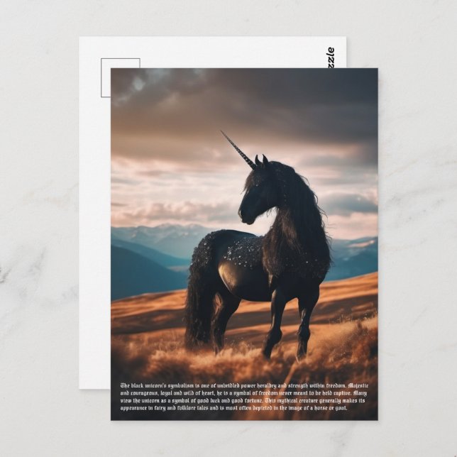 Unicorn Postcard (Front/Back)
