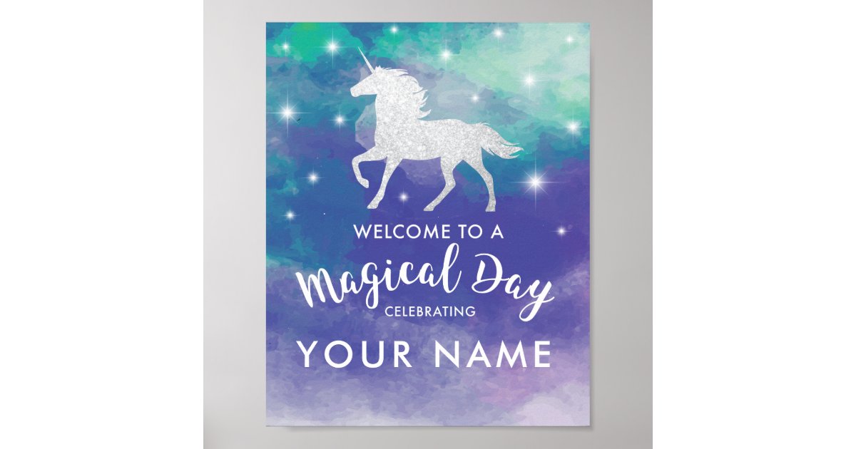 unicorn poster zazzlecomau