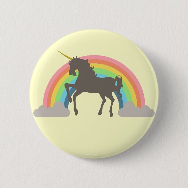 Unicorn Power 6 Cm Round Badge (Front)