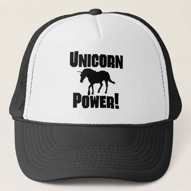 Unicorn Power Trucker Hat (Front)