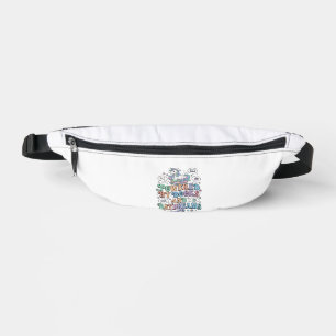 Unicorn Powered by Books and Daydreams Kawaii Vect Bum Bags