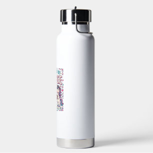 Unicorn Powered by Coffee and Unicorn Magic Colorf Water Bottle