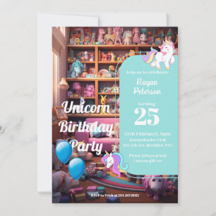 Unicorn Prank Birthday part 2,  Prank Party Holiday Card