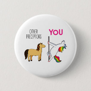 Unicorn Preceptor Nurse Coworker Lanyard Wear 6 Cm Round Badge