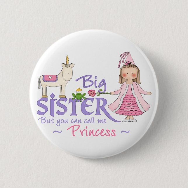 Unicorn Princess 6 Cm Round Badge (Front)