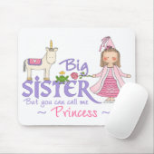 Unicorn Princess Big Sister Mouse Pad (With Mouse)