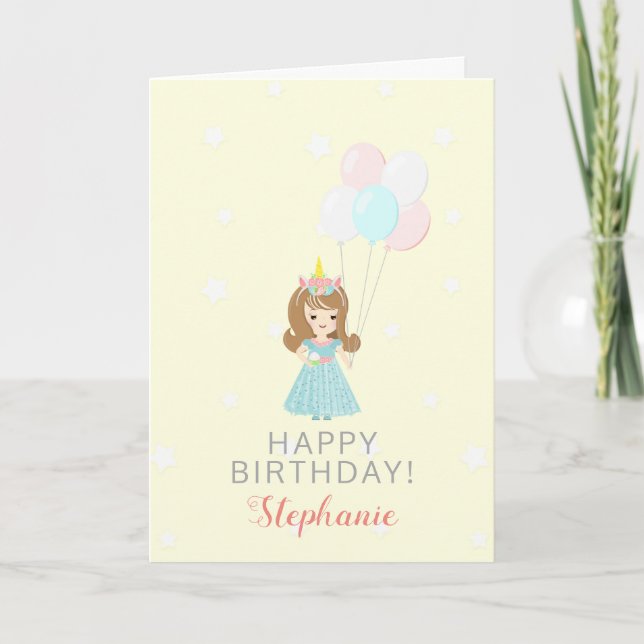 Unicorn Princess Card (Front)