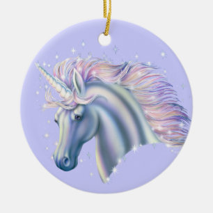 Unicorn Princess Ceramic Ornament