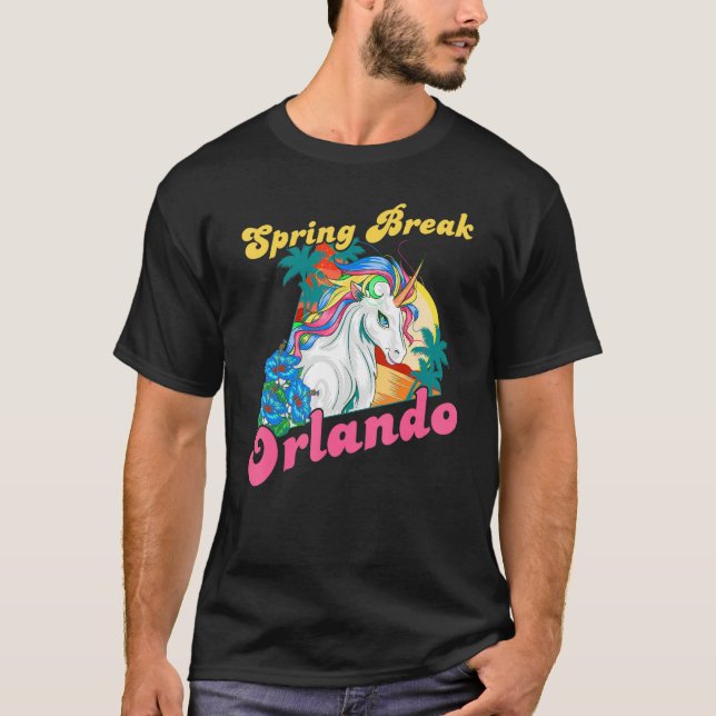 Unicorn Princess Child Spring Break Orlando School T-Shirt (Front)