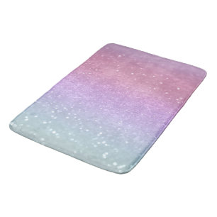 Unicorn Princess Glitter #1 #pastel Bath Mat