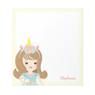 Unicorn Princess Notepad
