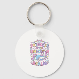Unicorn Princess of the Unicorn Realm Charming POD Key Ring