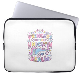 Unicorn Princess of the Unicorn Realm Charming POD Laptop Sleeve