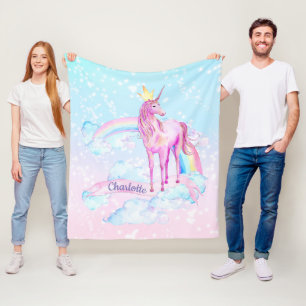 Unicorn Princess Personalised Unicorn Blanket