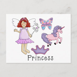 Unicorn Princess Postcard